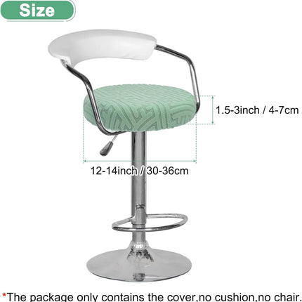 Elastic Chair Cover Round 30-36cm Mint Green Washable Stretchable Stool Cover.