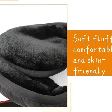 Foldable Windproof Neck Warmer for Men and Women Ideal for Cycling and Winter Sports Black.