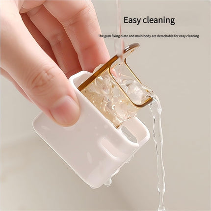 2 Pack Toilet Brush Holder with Lid No Drilling Waterproof Dustproof Bathroom Wall Mounted.