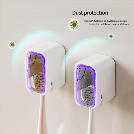 2 Pack Toilet Brush Holder with Lid No Drilling Waterproof Dustproof Bathroom Wall Mounted.