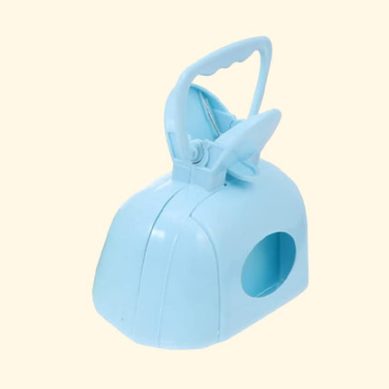 3-in-1 Dog Poop Bag Dispenser Blue Portable Leakproof Easy to Use Pet Waste Cleaning Helper.