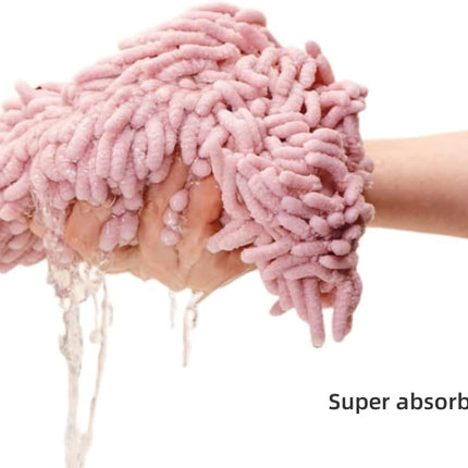 Chenille Hand Towel Set of 3 Quick Drying Super Absorbent with Hanging Loop for Kitchen and Bathroom.