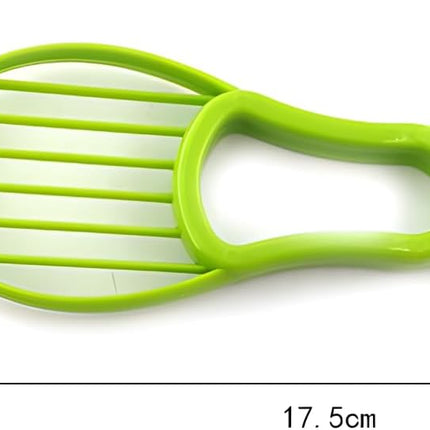 3-in-1 Avocado Tool - Safe Cutter, Pitter and Spoon in One - Green - Set of 1.