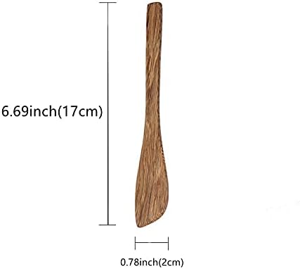 3-Piece Teak Kitchen Utensil Set Safe for Non-Stick Pans Heat Resistant Cooking Tools.