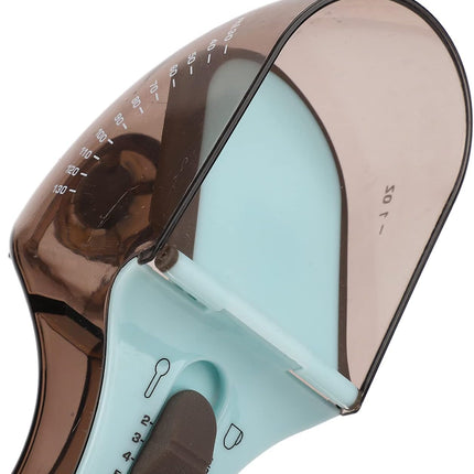Adjustable 2-Piece Measuring Spoon Set with Scale Plastic Kitchen Tool for Coffee Milk Mask Powder Measurement.