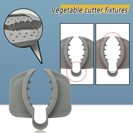 1 Piece Grey Anti-Slip Vegetable Cutter Safety Gloves - Ergonomic Kitchen Protection for Durable Food Preparation.