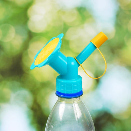 3 Pack Blue Double Nozzles for Spray Bottles - Replacement Sprayer Heads.