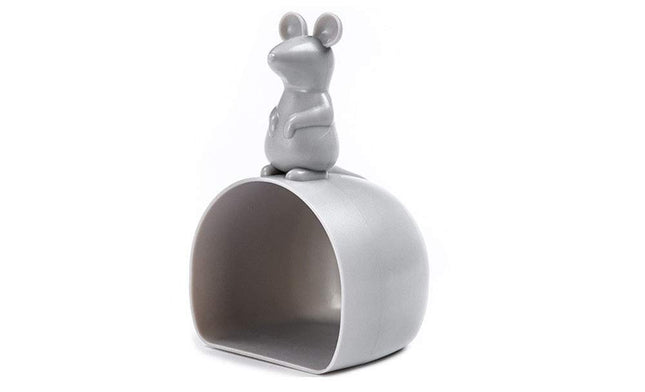 Cartoon Mouse Grey Rice Paddle - Kitchen Tool for Grains.