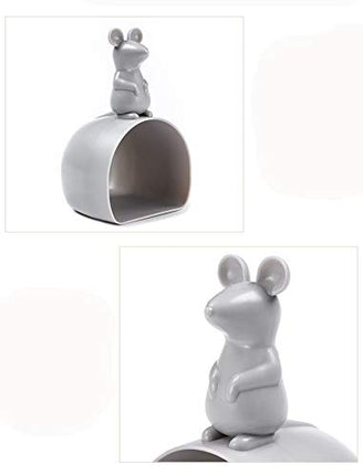 Cartoon Mouse Grey Rice Paddle - Kitchen Tool for Grains.
