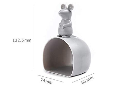 Cartoon Mouse Grey Rice Paddle - Kitchen Tool for Grains.