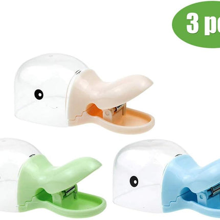 3-Piece Pet Food Scoop Set 2-in-1 Dog Cat Feeding Spoon with Food Bag Sealing Clip.