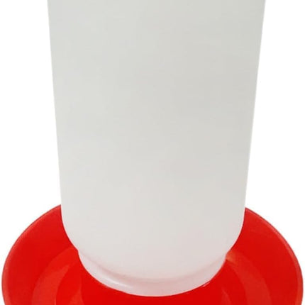 1L Durable Poultry Water Container for Chickens Ducks Turkeys Quail - Reusable Drinker Feeder.