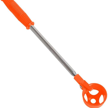 Orange Retractable Golf Ball Retriever Stainless Steel Water Golf Picker.
