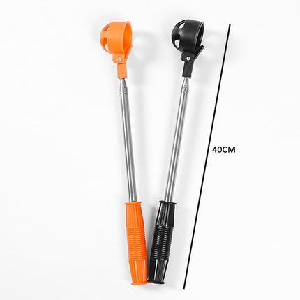 Orange Retractable Golf Ball Retriever Stainless Steel Water Golf Picker.