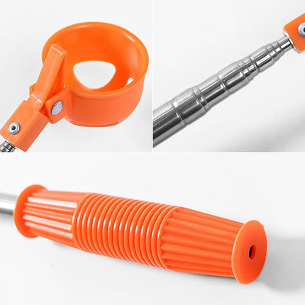 Orange Retractable Golf Ball Retriever Stainless Steel Water Golf Picker.