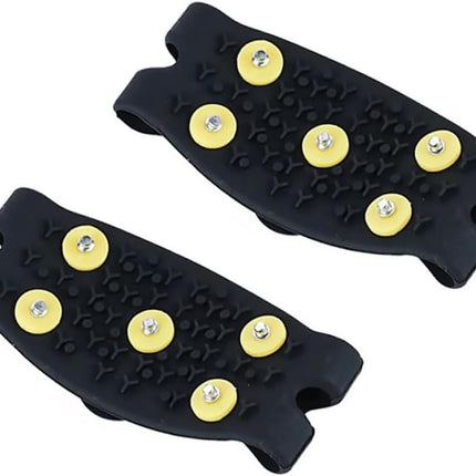 Anti-Slip Five-Claw Ice Grips for Shoes - Provides Grip for Walking Hiking Snow and Ice Adventures.