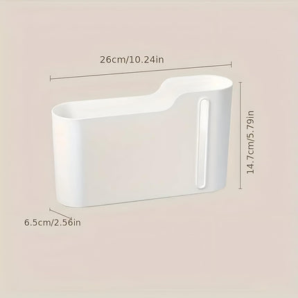 Multifunctional Wall-Mounted Storage Rack Set No Drilling Required Trash Bag Holder Bathroom Dispenser.