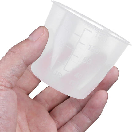 2 Pack Transparent 3/4 Cup Double Rimmed Pet Food Measuring Cups for Dog Food and Rice.