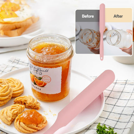 4 Piece Silicone Scraper Set 24cm Flexible Spatulas for Mixing Spreading Jars Bottles.