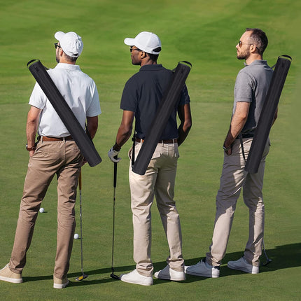 Universal Body Type Black Beer Can Warmer Sleeve for 7 Cans Golf Ball and Bag Warmer.