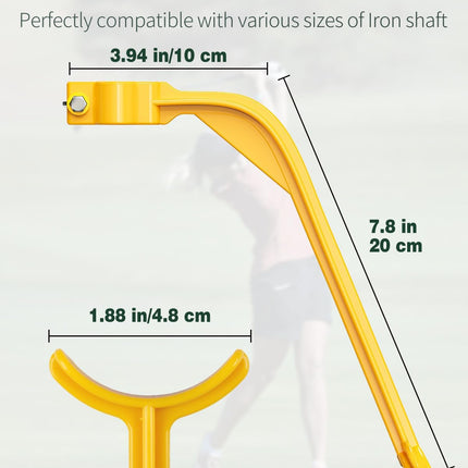 Golf Wrist Trainer Yellow 1 Pack Swing Correction Tool for Beginners Arm Elbow Position Training Accessory.