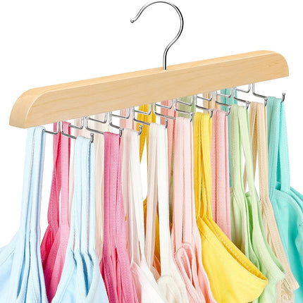 Clothing Hanger Organizer 1 Piece 20 Hooks Large Capacity BH Hanger/Coat Hanger for Wardrobe Storage Space Saving 360 Degree Rotation Foldable Metal Hooks Suitable for Various Coats.