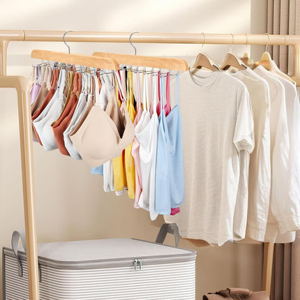 Clothing Hanger Organizer 1 Piece 20 Hooks Large Capacity BH Hanger/Coat Hanger for Wardrobe Storage Space Saving 360 Degree Rotation Foldable Metal Hooks Suitable for Various Coats.