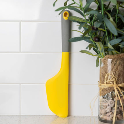 35cm Yellow Silicone Omelette Spatula Flexible Non-Stick Heat Resistant Kitchen Tool for Pancakes Cheesecake.