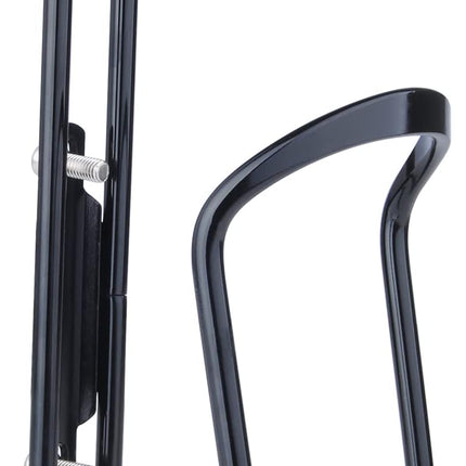 Aluminium Bicycle Water Bottle Cage Universal 70-76mm Mount Lightweight Black with Screws.