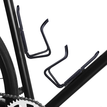 Aluminium Bicycle Water Bottle Cage Universal 70-76mm Mount Lightweight Black with Screws.