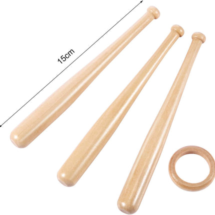 Baseball Ring Holder Stand - Natural Wood Finish - Bat Display Stand - Baseball Gift - Sports Decor - Wooden Display Rack - Ideal for Collectors & Enthusiasts - Perfect for Showrooms & Home Decor.