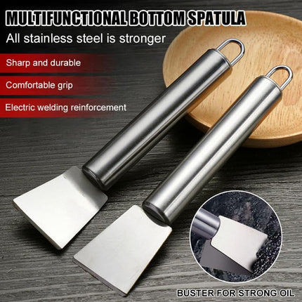 16.8cm Stainless Steel Multi-Purpose Scraper for Kitchen Cleaning and Sticker Removal.