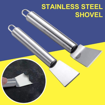 16.8cm Stainless Steel Multi-Purpose Scraper for Kitchen Cleaning and Sticker Removal.