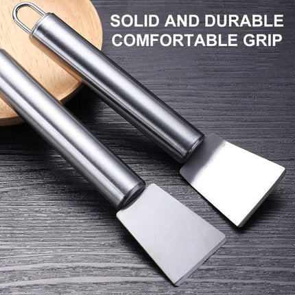 16.8cm Stainless Steel Multi-Purpose Scraper for Kitchen Cleaning and Sticker Removal.