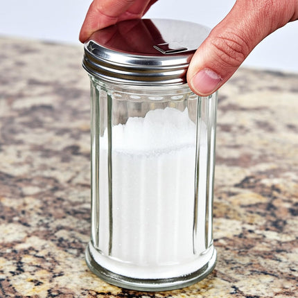 Sugar Bowl Glass Sugar Shaker Dispenser for Home Kitchen.
