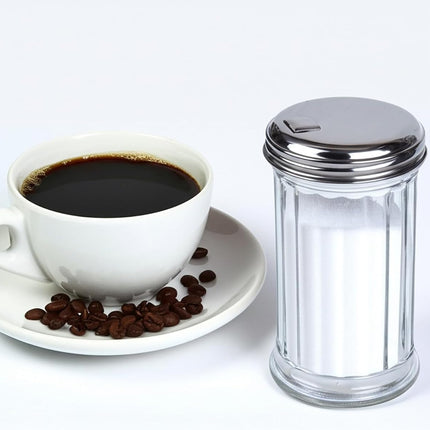 Sugar Bowl Glass Sugar Shaker Dispenser for Home Kitchen.