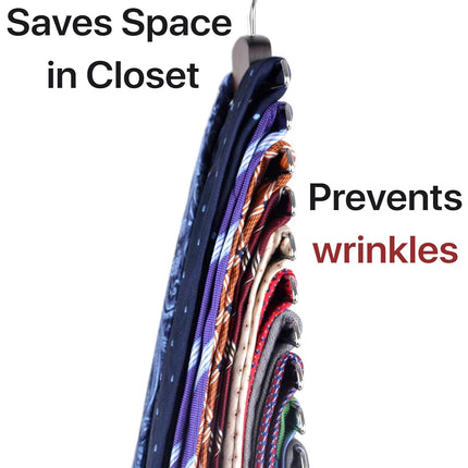 Wooden Belt and Scarf Hanger - Keep Wardrobe Organized & Tidy - Anti-Slip & Scratch-Resistant Storage - 1 Piece.