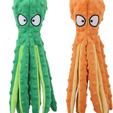 2-Pack Squeaky Plush Dog Toys for Chewers Puppy Teething Durable Interactive Chew Toys for Small Medium Large Dogs Training and Boredom Relief.