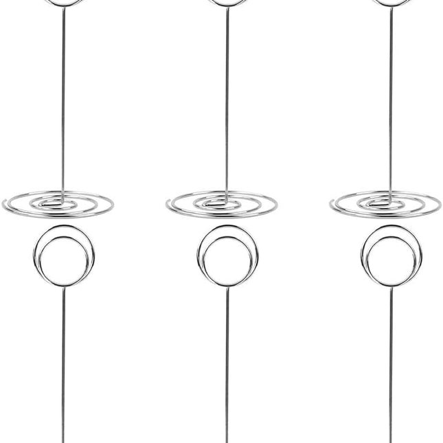 10 Pack Silver Spiral Foot Metal Trivets 22cm Heat Resistant Table Protectors.