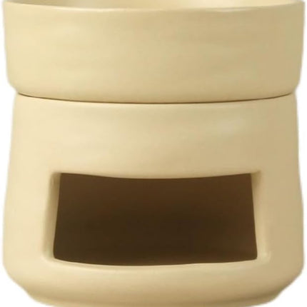 Yellow Ceramic Aroma Burner Shareable Candle Holder Aromatherapy Diffuser Home Decor.