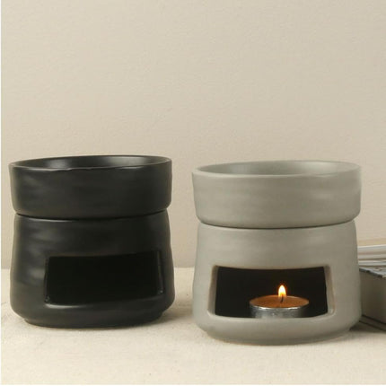 Yellow Ceramic Aroma Burner Shareable Candle Holder Aromatherapy Diffuser Home Decor.