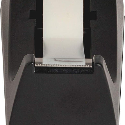 2 Pack Black Tape Dispenser Heavy Duty Desktop Holder with Anti-Slip Base for Office Home School Gift Wrapping (Tape Not Included).