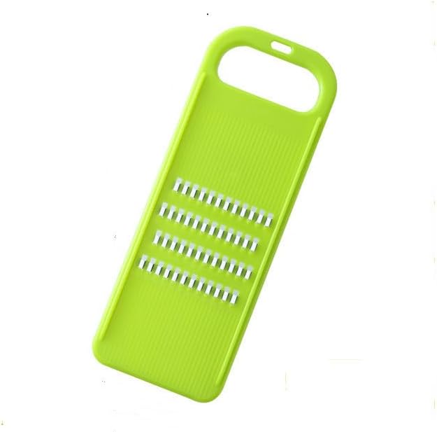Green Multifunctional Stainless Steel Vegetable Julienne Grater with Anti-Slip Ergonomic Handle for Shredding Slicing Zesting Cheese Citrus.