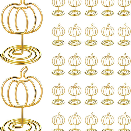 30 Pack Gold Pumpkin Table Decorations 5cm - Autumn Festival Ornaments.
