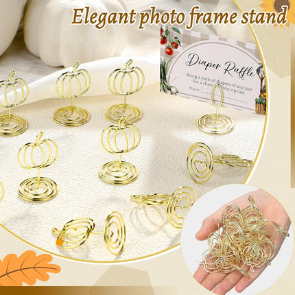 30 Pack Gold Pumpkin Table Decorations 5cm - Autumn Festival Ornaments.