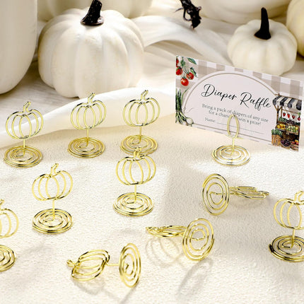 30 Pack Gold Pumpkin Table Decorations 5cm - Autumn Festival Ornaments.