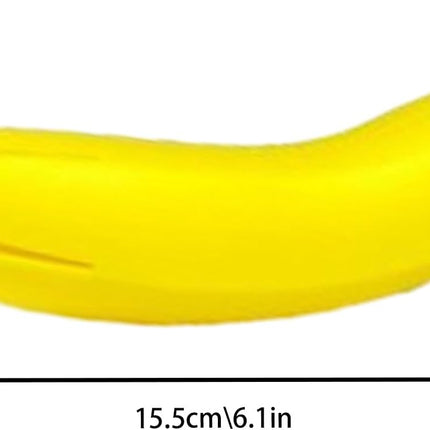 Yellow Banana Shaped Silicone Oven Mitts 1 Piece Heat Resistant Up to 240°C Scratch Resistant Suitable for Cast Iron Cookware Pans Dishwasher Safe.