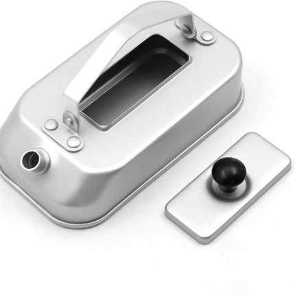 300ml Silver Aluminium Lightweight Camping Water Bottle for Outdoor Activities Hiking Backpacking Campfires.