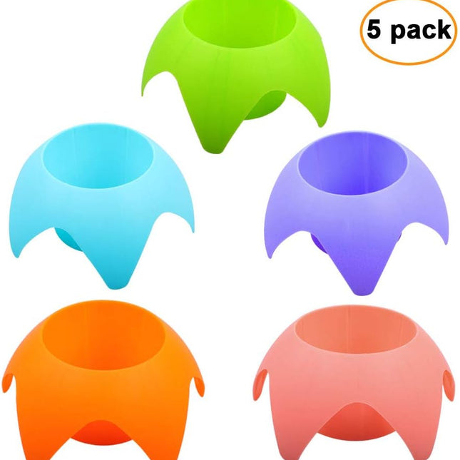 5 Pack Beach Drink Holders Multiple Colours Essential Beach Accessories for Vacation Must Have for Women Adults Family Friends.