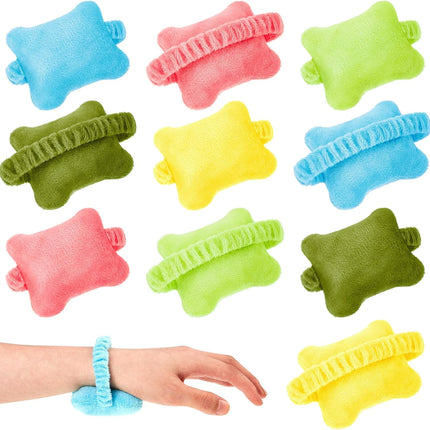 10-Pack Portable Ergonomic Wrist Rest for Typing Keyboard Computer Use Plush Material Curved Design.